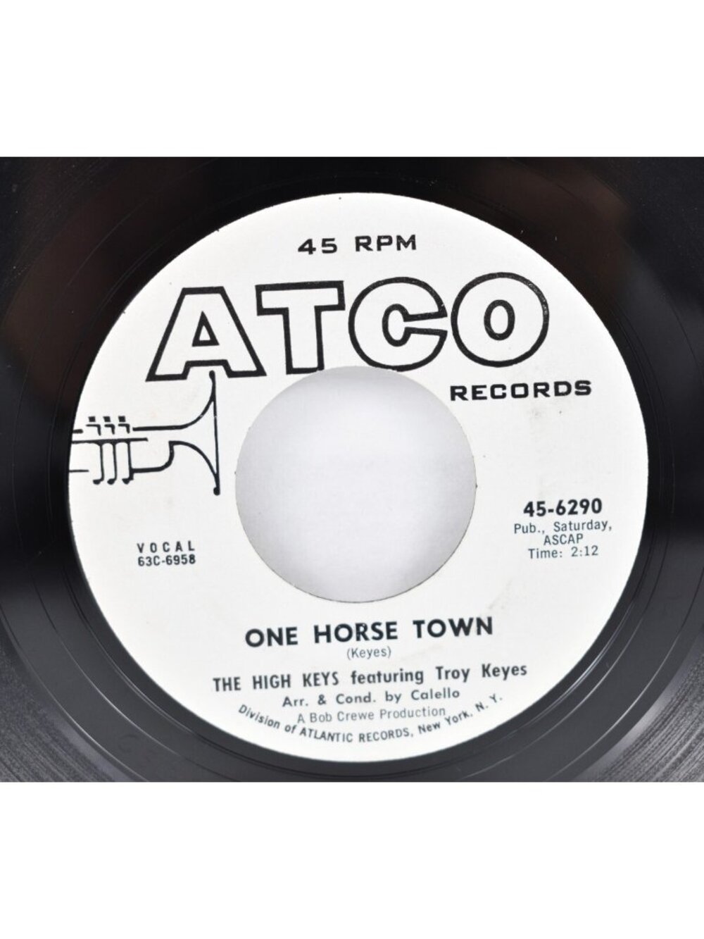 The High Keys - One Horse Town / Dont Leave Me Now Northern Soul 45 EX Condition - Picture 2 of 4